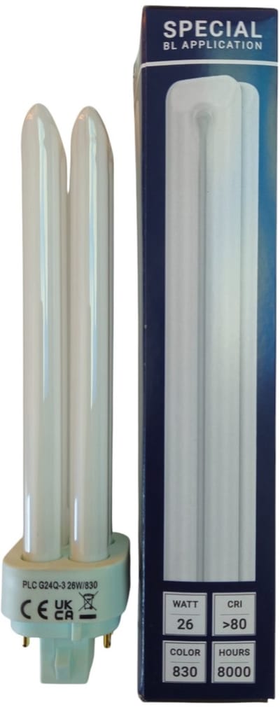 SPL G24q-3 PL-C 4P Spaarlamp | 26W 830 3000K | 4-Pins