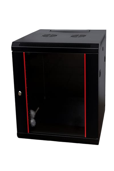 DSIT Baseline 15U wandkast met glazen deur 600x600x770mm (BxDxH) - serverbehuizing - serverrack - 19 inch