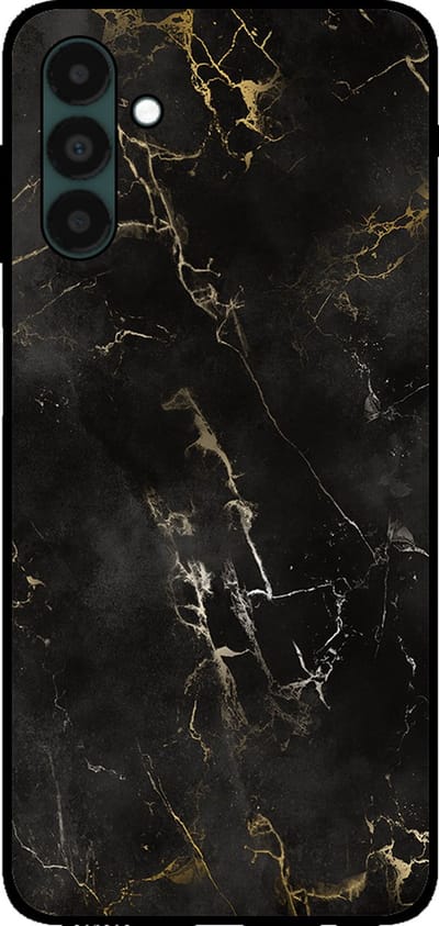 Smartphonica Telefoonhoesje voor Samsung Galaxy A04s met marmer opdruk - TPU backcover case marble design - Zwart geschikt voor Samsung Galaxy A04s