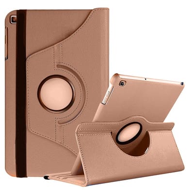 Hoes Geschikt voor Samsung Galaxy Tab S5e Draaibare Hoes - Ntech - Goud