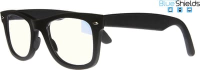 BlueShields by Noci Eyewear TFB300 +1.50 Beeldschermbril - Leesbril - blauw licht filter lens - Mat zwart