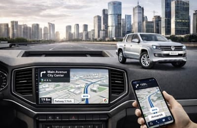 ADIVOX T1 9 inch geschikt voor VW Amarok 2015-2021 Android 15 CarPlay/Auto/Wifi/RDS/DSP/DAB+