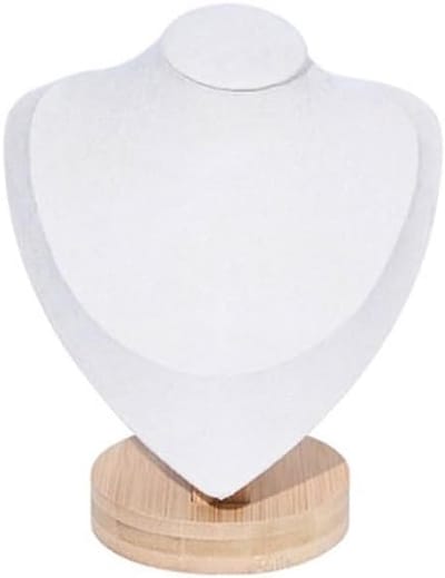 Sieradenstandaard - Displayhouder - Sieraden Tonen - Fluwelen Afwerking - Klein formaat - Beige