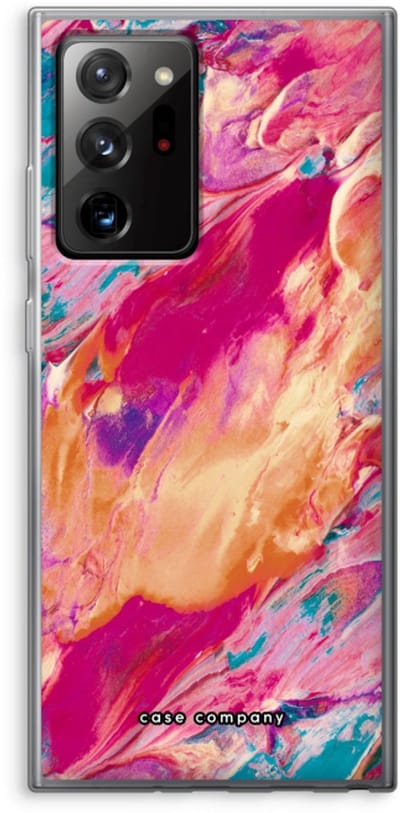 Case Company® - Hoesje geschikt voor Samsung Galaxy Note 20 Ultra / Note 20 Ultra 5G hoesje - Pastel Echoes - Soft Cover Telefoonhoesje - Bescherming aan alle Kanten en Schermrand