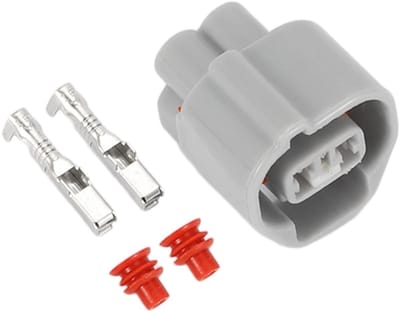 Vehicle Speed Sensor Stekker Set voor Toyota Crown en Camry - 2 Stuks - Male en Female Terminals - Hoogwaardige Plastic Grijs