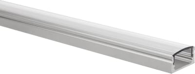 LED strip profiel Potenza aluminium laag 1m incl. transparante afdekkap