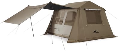 Naturehike Village 6.0 automatic tent – 4 persoons – 4 seizoenen – blackout tent – waterdicht – automatische opzet – inclusief luifel