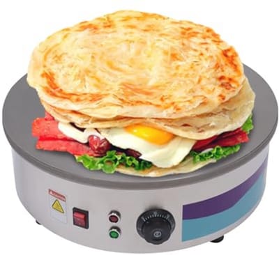 Pannenkoekenmaker 45 cm - Professionele crêpemaker voor crêpes, galettes, burrito's en taco's