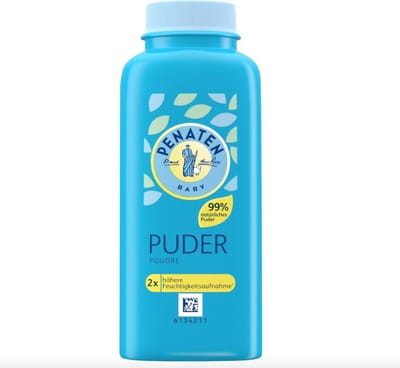 Penaten Baby - Natuurlijk babypoeder met aloë vera en vitaminen - 1 x 100 g - Beschermt de gevoelige huid - Vochtopnemend en houdt de huid droog - 99% ingrediënten van natuurlijke oorsprong