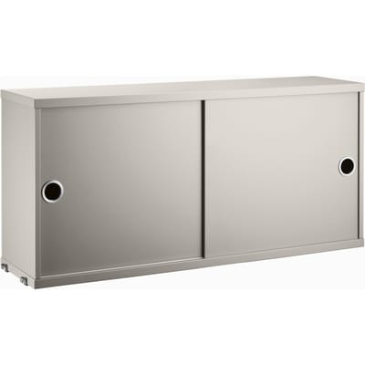 String Furniture Kast met schuifdeuren - beige - Diepte 20 cm