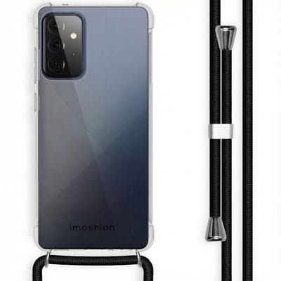 imoshion Hoesje - Geschikt voor Samsung Galaxy A72 - Backcover met koord - Zwart