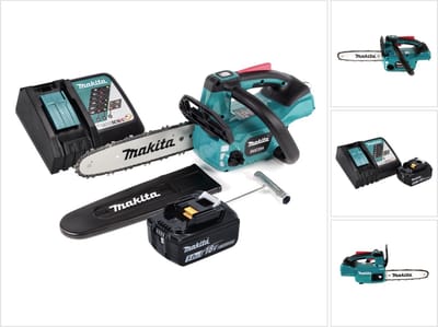 Makita DUC 254 RT1 accu-kettingzaag 18 V 25 cm borstelloos + 1x accu 5.0 Ah + lader
