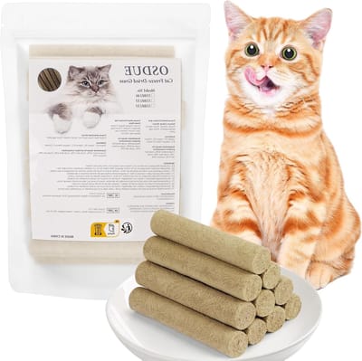 Natuurlijke Katten Snack voor Tandverzorging, 100g Bevroren Gedroogde Kip en Zalm, Verhoogt Appetijt en Vermindert Haarballen, Graanvrij en Gezond
