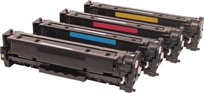 Set 4x ABC huismerk toner geschikt voor HP Color Laserjet CM2320 CM2320CB CM2320CI CM2320N CM2320NF CM2323 CM2720FXI CP2020 CP2024 CP2024DN CP2024N CP2025 CP2025DN CP2025N CP2025X CP2026 CP2026DN CP2027