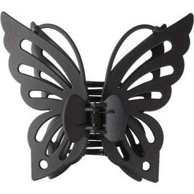 1pc Grande Pince à Cheveux Papillon Découpé Élégante Bohème Mate Épingle à Cheveux avec Design Découpé Intriqué Pince Sûre pour Chignons de Femmes Fêtes Mariages