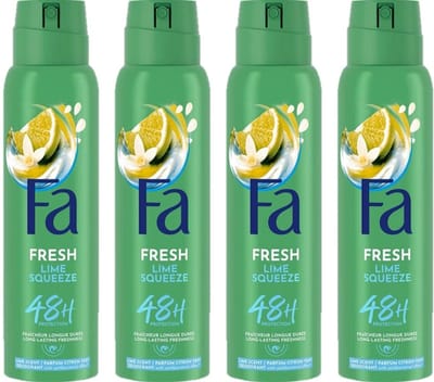 Fa Lime Squeeze Deodorant Spray - 4x150ml Voordeelverpakking