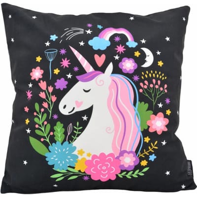 Gek op kussens! Sierkussen unicorn / eenhoorn #1 | 45 x 45 cm | katoen/polyester