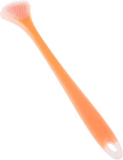 Tongschraper - Reinigingsset Mond - Frisse Adem - Verwijdert Voedselresten - 18 cm - Oranje