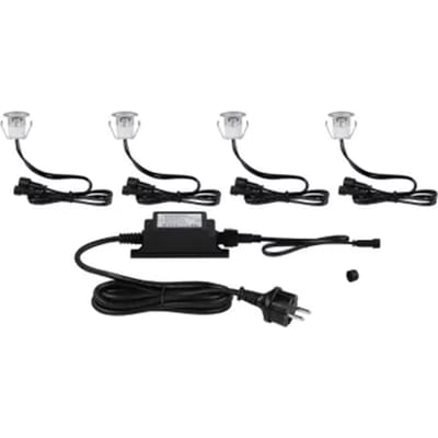 Paulmann Outdoor Link & Light Grondspots Zilver Set 0,8w 4 Stuks