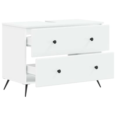 vidaXL - Wastafel - kabinet - voor - de - badkamer - BREDA - Wit - 82 - x - 41 - x - 59 - cm