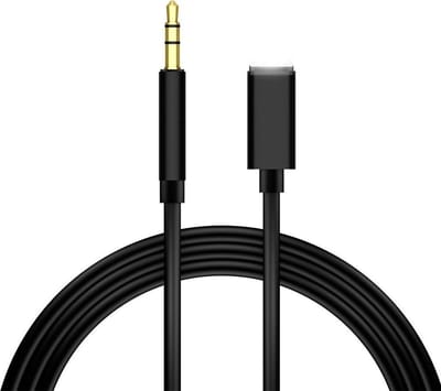 Lightning naar Jack 3.5MM kabel - AUX Kabel geschikt voor iPhone - Zwart - 1Meter - Telefoonkabel - CHPN