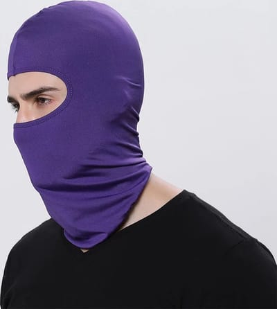 Bivakmuts Balaclava - paars - Bivak Muts Nekwarmer - One Size/Unisex