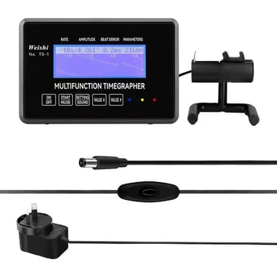 WeiShi 100 ~ 240V Mechanisch horloge Timegrapher Snelheidsafwijking Amplitude Polarisatie Lifthoekcyclus AU Plug