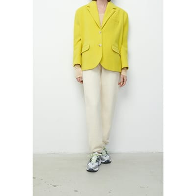American Vintage Soktown Blazer Anis Size: M/L | Blazers Outlet | Dames | Geel