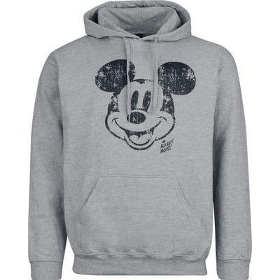 Mickey & Minnie Mouse - Disney Sweatshirts - Mickey Face Distress - S tot L - voor Mannen - lichtgrijs