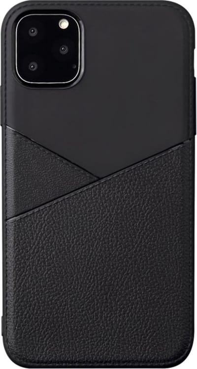 Geschikt voor Luxe Back cover voor Apple iPhone 11 Pro - Zwart - TPU Case - Siliconen Hoesje