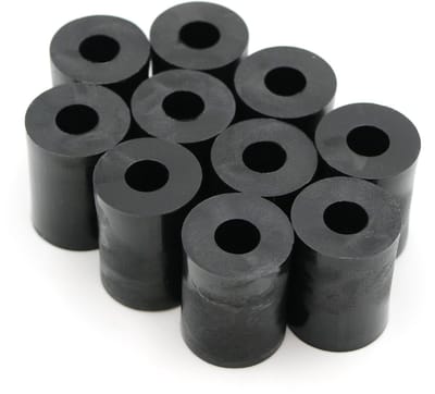 Dailygoody - Afstandshulzen - Sluitringen - Ideaal voor afstanden - 20 mm x Ø 15/6 mm - Set van 10 - Geschikt voor M6 - HD-polyethyleen