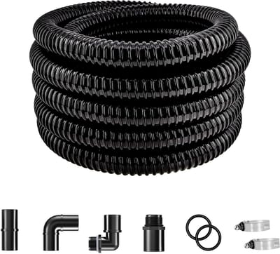 Dailygoods- Tuinslang 7.2m UV-bestendig - PVC Tuinslang - Tuin en Vijver - Geschikt voor Pompen - Weerbestendig - Flexibel en Kinkbestendig
