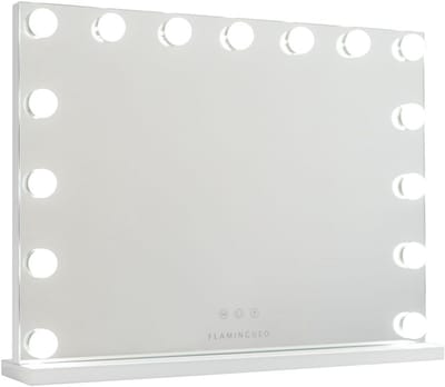 Make-up Spiegel - Verlichte Spiegel - Schoonheidsrituelen - Instelbare Intensiteit - 58x43x12 cm - Wit