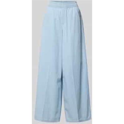 wide fit stoffen broek in denim-look model 'Ceiling'