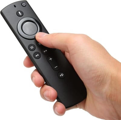 TV Stick 4K Vervangende Spraak-tv-afstandsbediening voor TV Stick met EX69VW E9L29Y LY73PR S3L46N A78V3N - Zwart