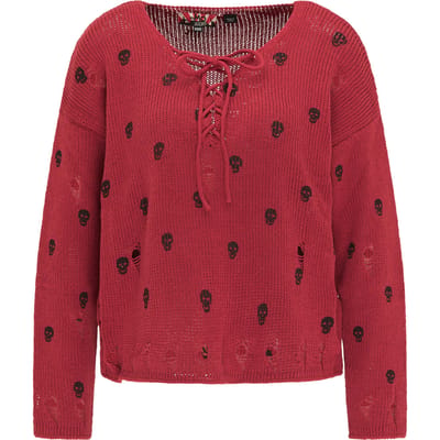 Mymo Jumper Dames donkerrood