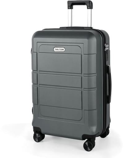TAN.TOMI Reiskoffer 65L - Harde Koffer - Handbagage & Ruimbagage - Trolley Koffer met 4 Wielen en Cijferslot - Lichtgewicht & Stevig