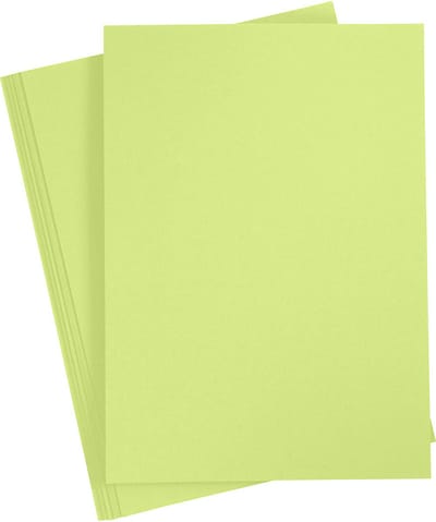 CC Gekleurd Karton A4 Lime Groen 20 vel