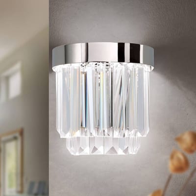 ORION LED wandlamp Prism met up- and downlight, chroom