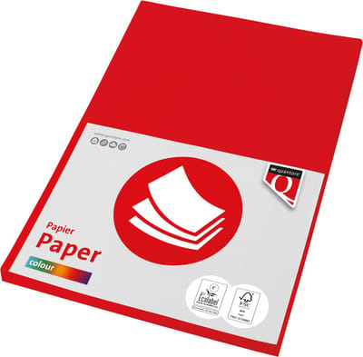 Kopieerpapier quantore col-50 a4 160gr felrood
