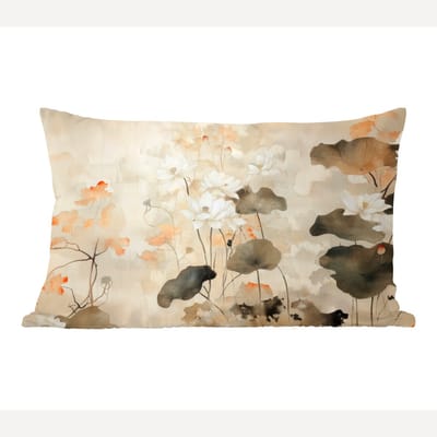 Sierkussens - Kussentjes Woonkamer - 60x40 cm - Bloemen - Japandi - Wabi sabi