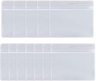 Dailygoods- Kaarthouder 12 Stuks - Transparant - Waterdicht - ID-kaarthouder - Beschermhoes - PVC Materiaal - ID-kaart Houder