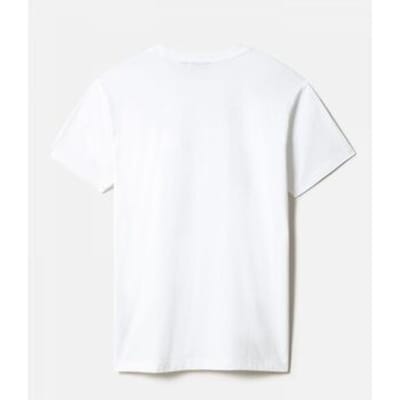 T-shirt Napapijri S-MORGEX NP0A4GBP0021-BRIGHT WHITE