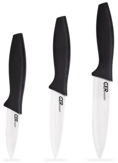 Orion Ceramaster Serie - Keramische Keukenmes Set - Ergonomische Handvaten - Antislip - 3 Stuks