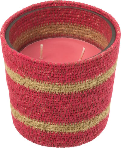 J-Line geurkaars Mand - Tender Roze - roze - small - 45U