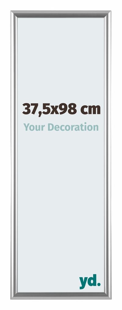 Your Decoration - Fotolijst 37,5x98 cm - Kunststof - Zilver - Bordeaux