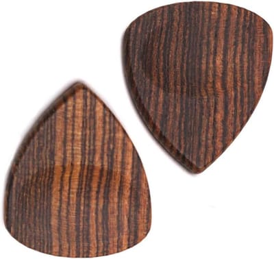 Houten Plectrums - Gitaar Picks - Muziek Maken - Natuurlijk Hout - Set van 2 - Natuurlijke Kleur