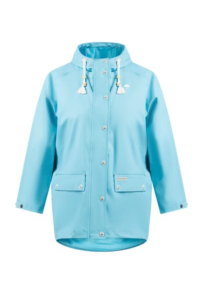 Schmuddelwedda Grote maat regenjas bridgeport Dames DONKER AQUA-280