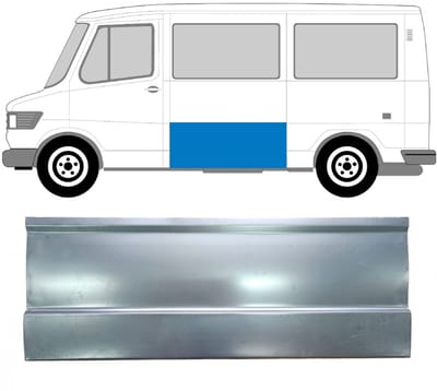 Plaatwerkdeel zijpaneel voor Mercedes T1 207-410 1977-1995 / Links = Rechts