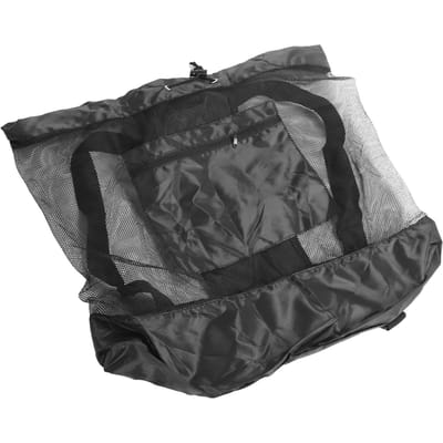 Sac Filet à Ballons avec Cordon de Serrage Grande Capacité Sac de Rangement en Tissu Oxford pour Football Basketball Volleyball L (Tenir 10 pièces black